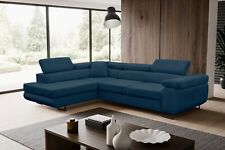 Ecksofa mit Schlaffunktion und Bettkasten, L-Form Eckcouch - Links Jerry