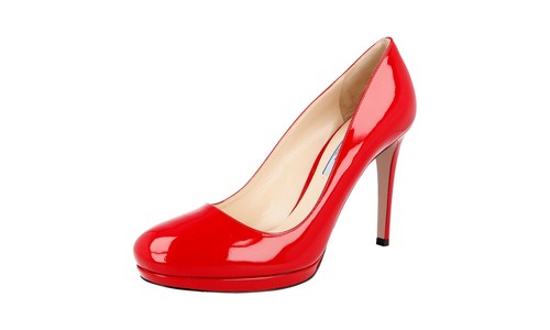 Prada lackleder plateau high - plateau,