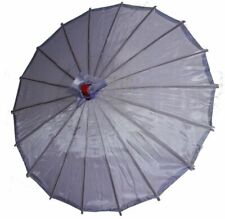 Sonnenschirm 066 Deko Schirm Kunstfaser violett Bambus Holz Bali Asia Ø 55cm