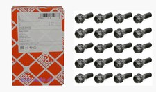 20 FEBI Radschrauben für BMW 5er E12 E28 E34 E39 E60 E61 6er E24 E63 E64