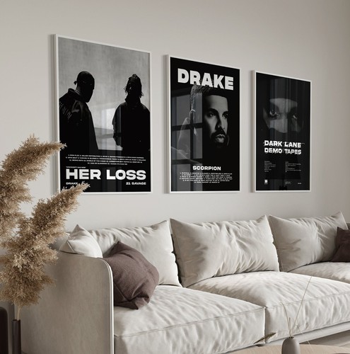 Drake musik poster 3er set - poster,