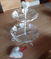 Etagere, Vintage, Metall, 2 Stöckig