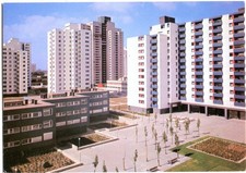 AK BERLIN RUDOW Joachim-Gottschalk-Weg, Hochhäuser 70er