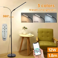 LED Stehleuchte Stehlampe Flexibler Schwanenhals Dimmbar Leselampe Standleuchte