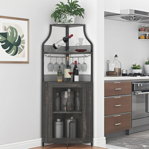 Industrieller eck bar schrank - industrieller, eck-bar-schrank