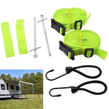 Für Kampa Vorzelt Sturmgurte Zurrset Wohnwagen Wohnmobil Vorzelt grün Set