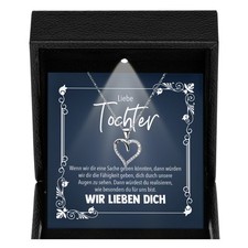 Unsere Tochter Geschenk Sterlingsilber Schmuck Maedchen Frauen Schmuck Halskette