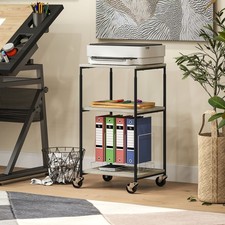 HOMCOM Druckertisch mit Rolle