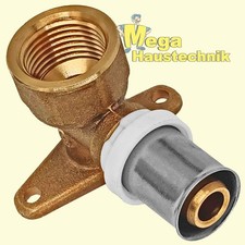 Pressfitting Verbundrohr Wandscheibe Wandwinkel 90° IG DVGW Deckenwinkel TH U