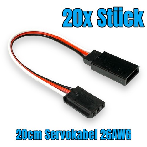 20x servokabel 20cm - 20x,