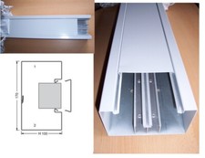 4m Tehalit Hager BRS 100x170 Metall Stahl Brüstungskanal Kabelkanal Unterteil 