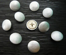 20 Stück Knöpfe Alu-gekörnt