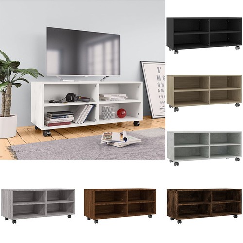Schrank mit rollen lowboard - tv-schrank,