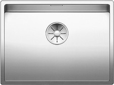 Blanco Claron 550-U Edelstahlspüle ohne Ablauffernbedienung, Edelstahl Seidengla