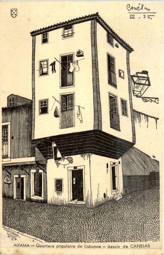 Alfama lisboa dessin de - alfama,