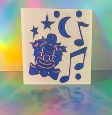 SUPER GLITZER CLOWN Album Sticker 90er Jahre Aufkleber Vintage