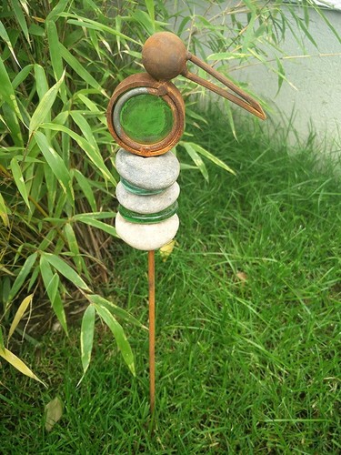 Edelrost gartenstecker - edelrost,