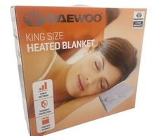 Daewoo Elektrodecke 3 Einstellungen beheizt unter dem Bett Winter Erwärmung 120W Kingsize