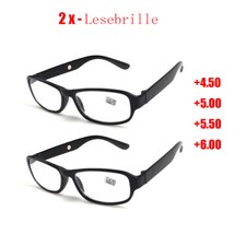 2 Stk Lesebrillen +4,5 +5,0