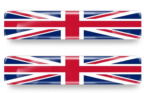 Gel aufkleber england - 2x,