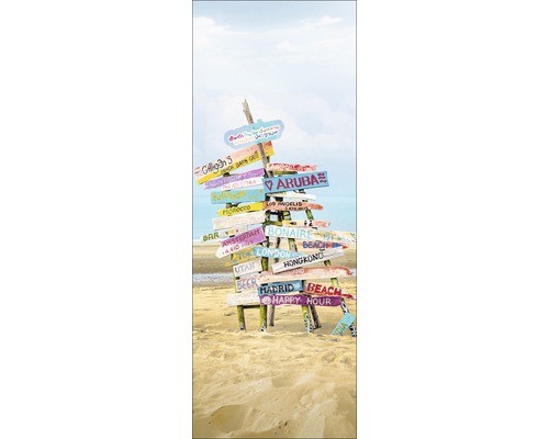 Glasbild destination 30x80 - destination, cm