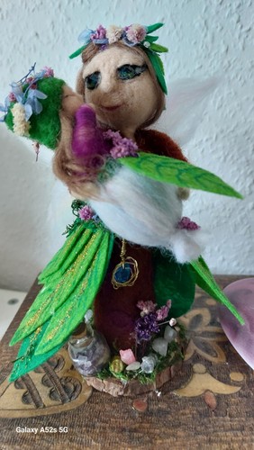 Filzfee mit baby waldfee - waldfee, elfe