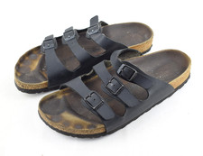 Birkenstock Florida Schwarz EU 41 Sandalen Damen schmale Weite 3-Riemer