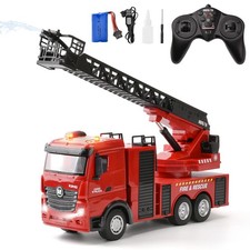 Großes Feuerwehrauto RC 118 | 24G Feuerwehr Ferngesteuert mit 270° Drehleiter...