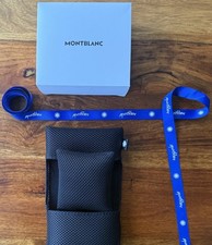 Montblanc Reiseetui Uhren Aufbewahrung Etui Watchbox Travel Case Rar Vintage OVP