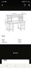 Schreibtisch mit Aufsatz, ikea Serie Hemnes
