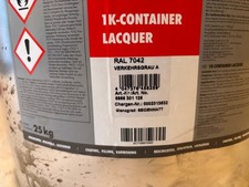 Würth 1-K Containerlack 25kg Neu Orginalverpackt RAL 7042 Grau