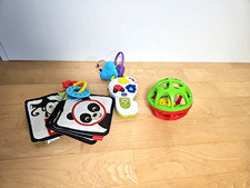 ?versch. Motorikspielzeuge?Knisterbuch, Drückspiel English, Ballrassel |1 Jahr