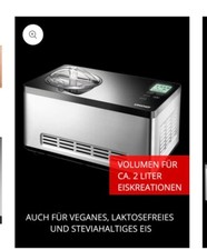 Eismaschine unold 48818 mit - eismaschine,