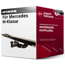 Für Mercedes M-Klasse Typ W163 (Auto Hak) Anhängerkupplung starr neu