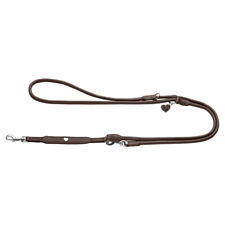 Hunter Führleine Round & Soft Love braun verstellbar Hundeleine Rindsleder