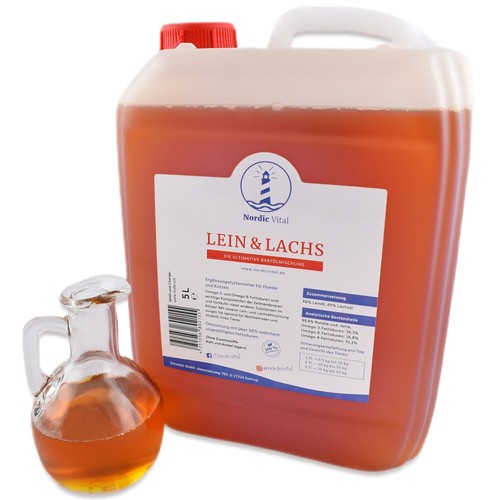 Kanister lachs leinöl - l,