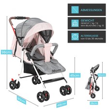 2in1 Kinderwagen klappbar