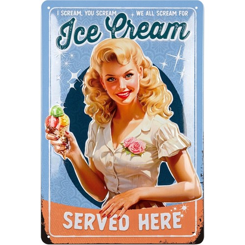 Retro blechschilder vintage - retro,