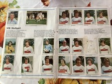 19 Fußballbilder aus Bergmann Album 74/75 VfB Stuttgart Seite34/35 Gebraucht