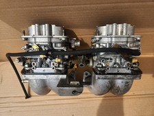 Weber Doppelvergaser 36 DCNFA 80 und 36 DCNFA 81 mit Ansaugbrücke