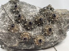 Vintage granat schmuck 800 - granat,