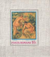 Rumänien Nr. Block 110** Auguste Renoir "Badende Frauen"