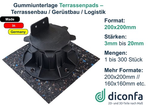 Terrassenpads stelzlager - terrassenpads,