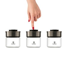 Vakuum Vorratsdosen Glas 3er Set 450ml Vorratsgläser Vakuumdeckel luftdicht