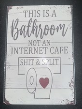 Blechschild das ist Badezimmer