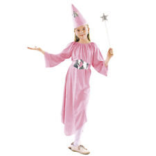 FEE KOSTÜM & HUT ROSA KINDER # Karneval Fasching Mädchen Elfe Zauberin 110-122