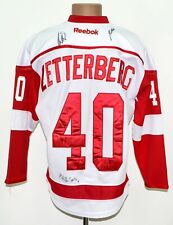 NHL DETROIT RED WINGS SIGNED ICE HOCKEY SHIRT ZETTERBERG #40 L(48) ADULT
