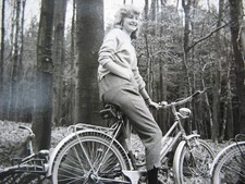 altes FOTO TRANSPORT Fahrrad