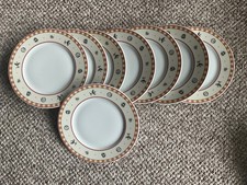 Heinrich Winterling Porzellan „Serie Clivia“ - Frühstücksteller  rot-gelb-beige