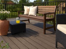 Terrassendiele WPC dunkelbraun